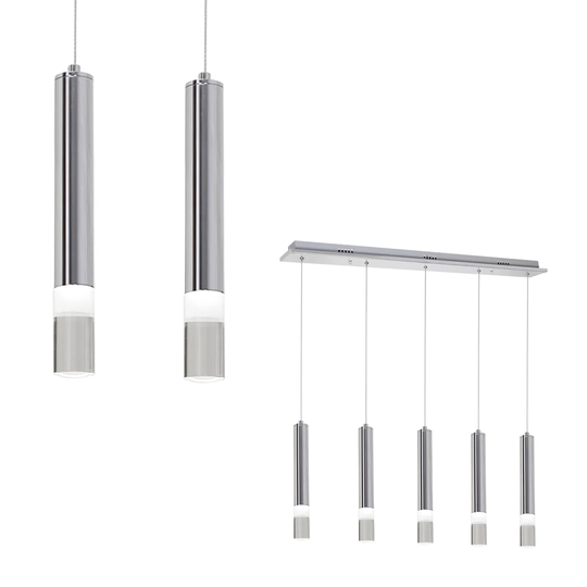 McLoughney 5-Light Kitchen Island Cylinder LED Pendant