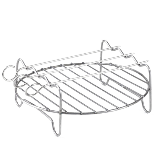 Stainless steel Replacement for HD9220 HD9232 HD9233 HD9641 HD9646 BBQ Air Fryer Rack Double Layer Skewers Baking Tray