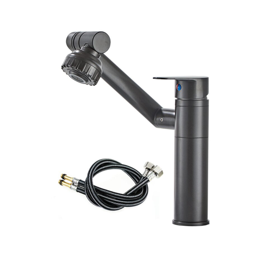 1080° Swivel Faucet for Bathroom Sink Matte Black Taps