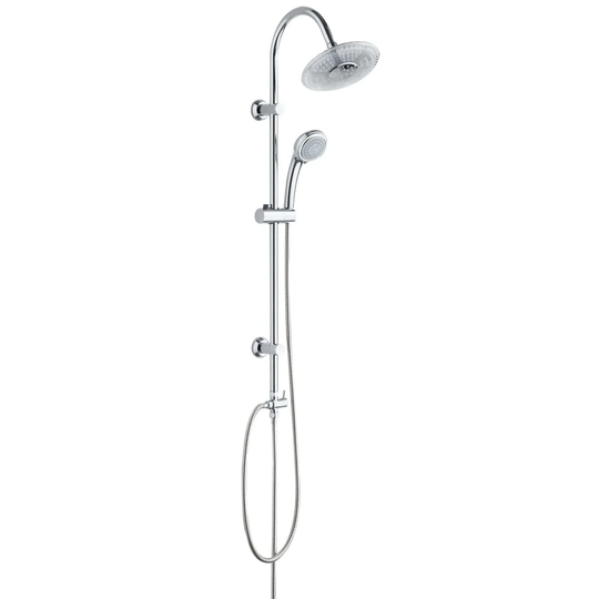 Schütte Overhead Shower Set with LED Lights Galaxis Chrome