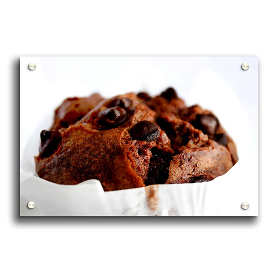 Chocolate Chip Muffin Portrait - Unframed Photograph Print on Acrylic