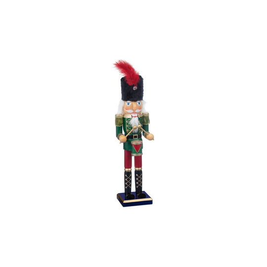 Christmas Nutcracker Walnut Ornaments Home Decor Toys 38cm - Green