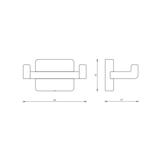 Touch Twin Lever Monobloc Tap