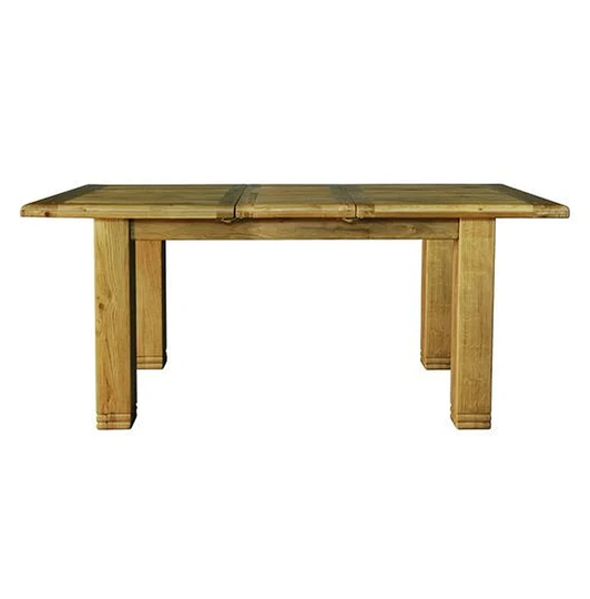 Weathered Oak Large Extending Butterfly Dining Table