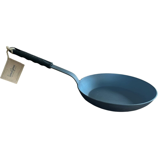 10" Pre Seasoned Carbon Steel Heavy Quality Steel Skillet Frying Pan