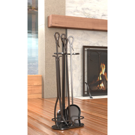 Companion 4 Piece Steel Fireplace Tool Set