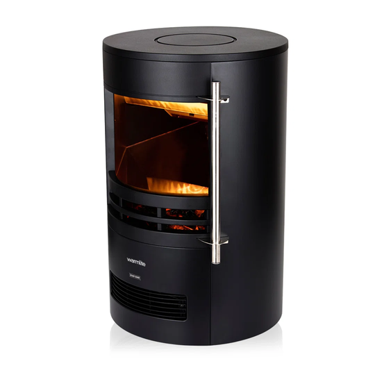 Electric Curved Stove Fire