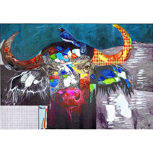 'Wildlife Buffalo' - Wrapped Canvas Graphic Art Print