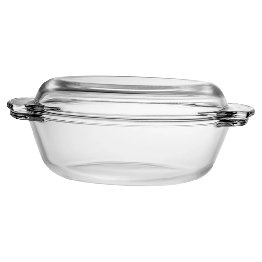Heggi 2.4 L Glass Round Casserole