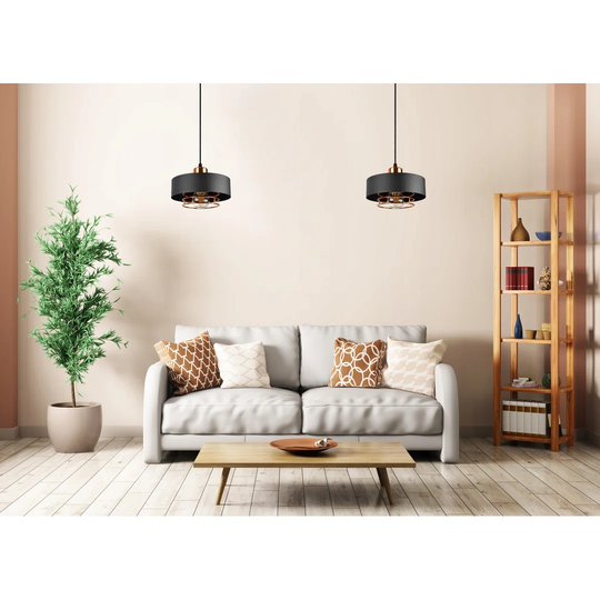 Aario 1-Light Drum Pendant
