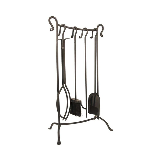 4 Piece Steel Fireplace Tool