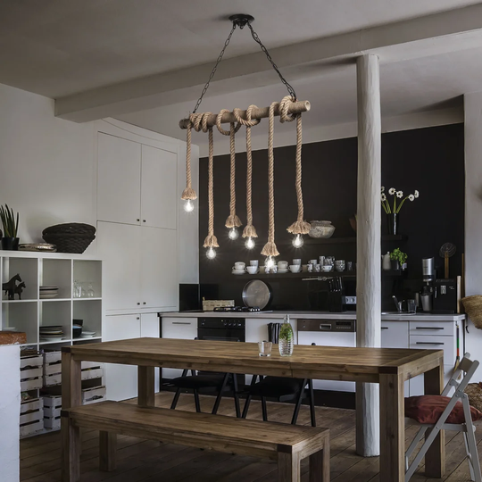 Canapa 6 -Light Kitchen Island Linear Pendant