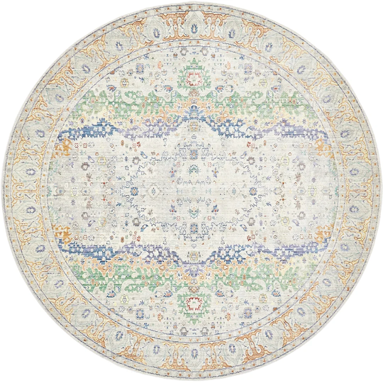 Glasser Light Grey/Yellow/Blue Rug