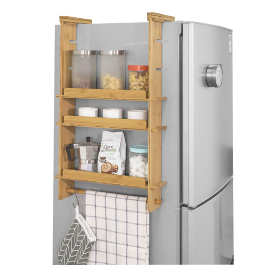 SoBuy® KCR03-N, 3 Tiers Refrigerator Hanging Shelf Kitchen Spice Rack