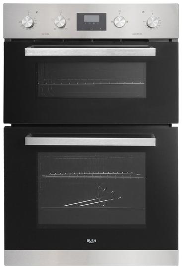 Bush AWBSDFO Built In Double Electric Oven - Stainless Steel