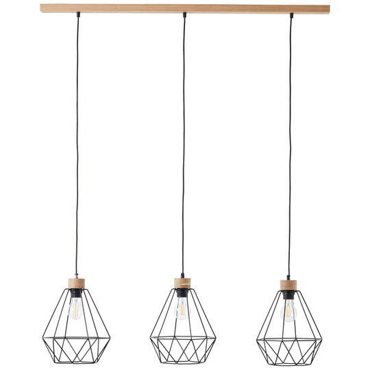 Rossmoyne 3-Light Kitchen Island Geometric Pendant