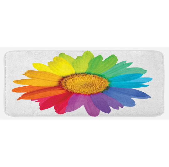 Joslyn Flower Hippie Daisy Spring Kitchen Mat