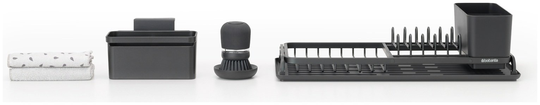 Brabanita 4 Piece Dish Rack Set - Grey