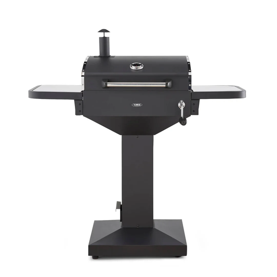 Tower T978514 Ignite Solo BBQ Grill with Foldable Shelves and Charglow Airflow Regulator, Black