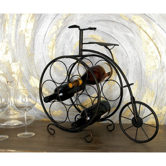 Zuniga Vintage Bicyclette 7 Bottle Tabletop Wine Rack