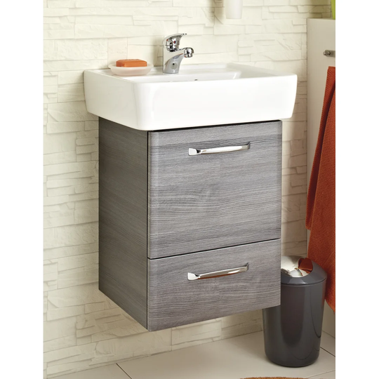 55 cm breiter wandmontierter Einzelwaschtisch Quickset 328
