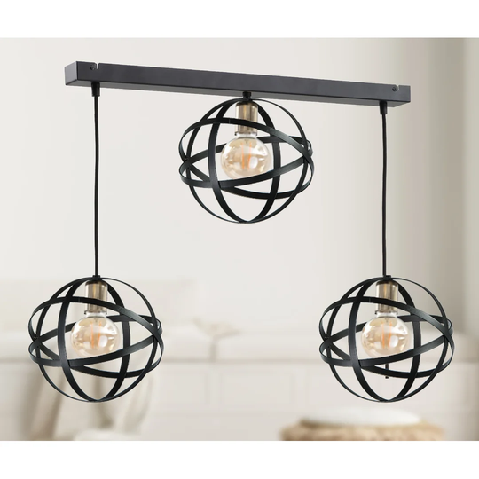 Tignall 3 - Light Kitchen Island Globe Pendant