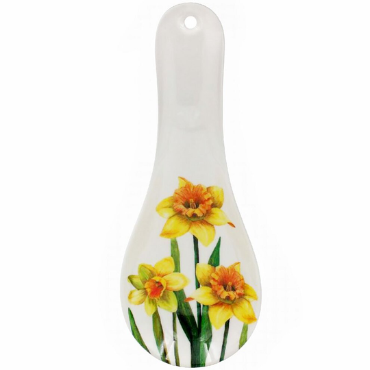 Plastic Daffodil Flower Design Home Kitchen Spatula Cooking Support Spoon Rest