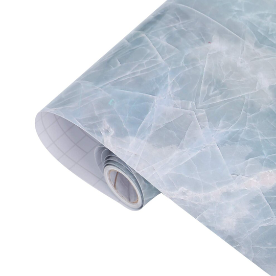 (F) 6M Marble Wall Stickers Kitchen Countertop Furniture DIY Self Adhesive Wallpaper