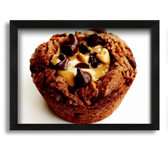 Chocolate Caramel Muffin - Picture Frame Graphic Art on Canvas