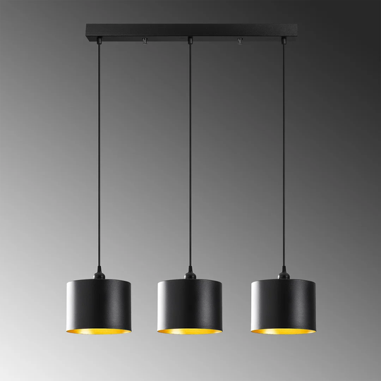 Byer 3 - Light Kitchen Island Drum Pendant