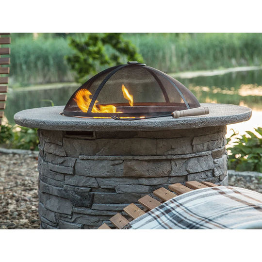 Tambora Stone Wood Burning Fire Pit
