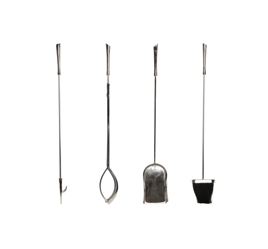 Adrialis 5 Piece Inox Aluminium Fireplace Tool Set