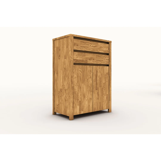 Fugate 80 Cm Wide 2 Drawer Oak Solid Wood Highboard
