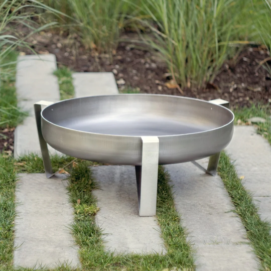 Quarry Stainless Steel Charcoal/Wood Burning Fire Pit