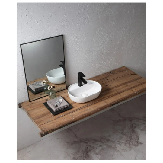 Belfry Bathroom Ceramic Countertop Basin Oval Shape SFOC50DECO