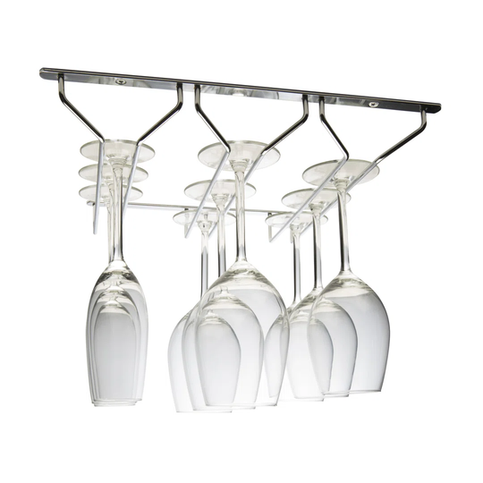 Linear Triple Row Stemmed Wine Glass Rack