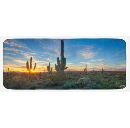 Roxy Saguaro Cactus Noon Kitchen Mat