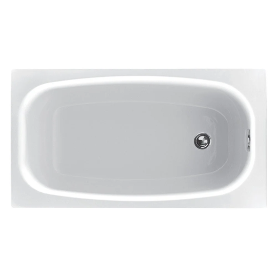Briceno Super Strong Acrylic Space Saver Straight Single Ended Bathtub