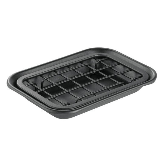 InterDesign Gia Bar Soap Dish for Bathroom Vanities, Kitchen Sink - Matte Black