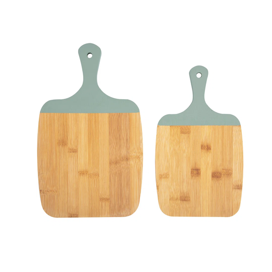Bamboo 2 Piece Cutting Board Set