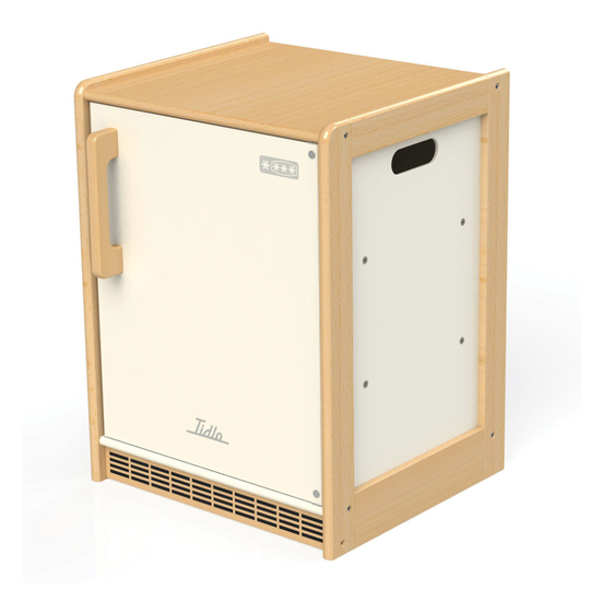 Tidlo Wooden Fridge - Play Kitchen Accessories