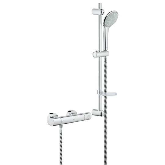 GROHE Grohtherm 1000 Cosmopolitan Thermostatic shower mixer set Â- ideal for upgrading to showering safety and comfort 34437000