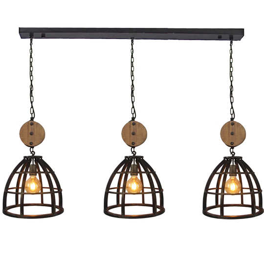 Lederman 3 - Light Kitchen Island Dome Pendant