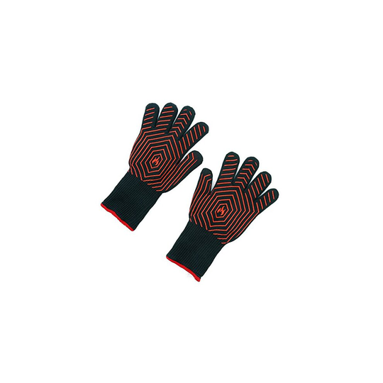 4YourHome Oven Open Fire Wood Burner BBQ Heat Resistant Proof Gloves Mitts 500C (One Size)