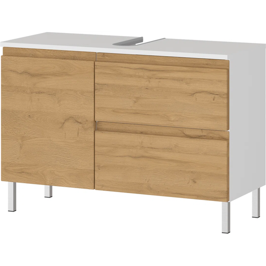 Teramo Under Sink Cabinet with 2 Drawers and 1 Door Handle -Free Design