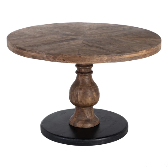 Hashir 120 Cm Mango Solid Wood Pedestal Dining Table