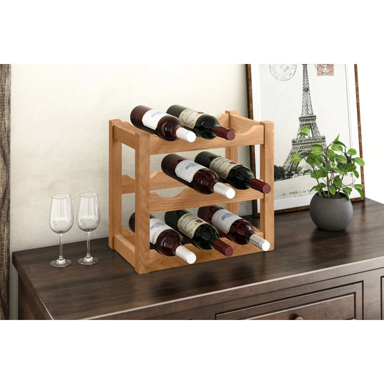 Hatcher 9 Bottle Tabletop Wine Rack