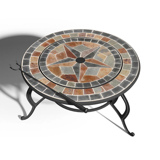 Edward 56Cm H x 75.5Cm W Steel Wood Burning Outdoor Fire Pit