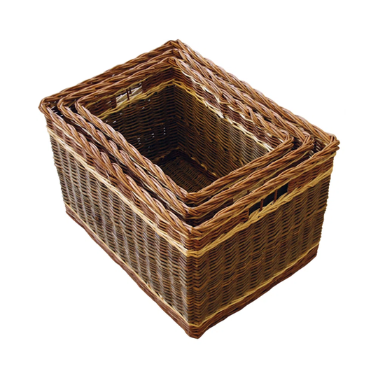 Hidevale 3 Piece Willow Log Carrier Set