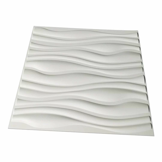 Sharkey 50.04cm x 50.04cm Wood Tile in White